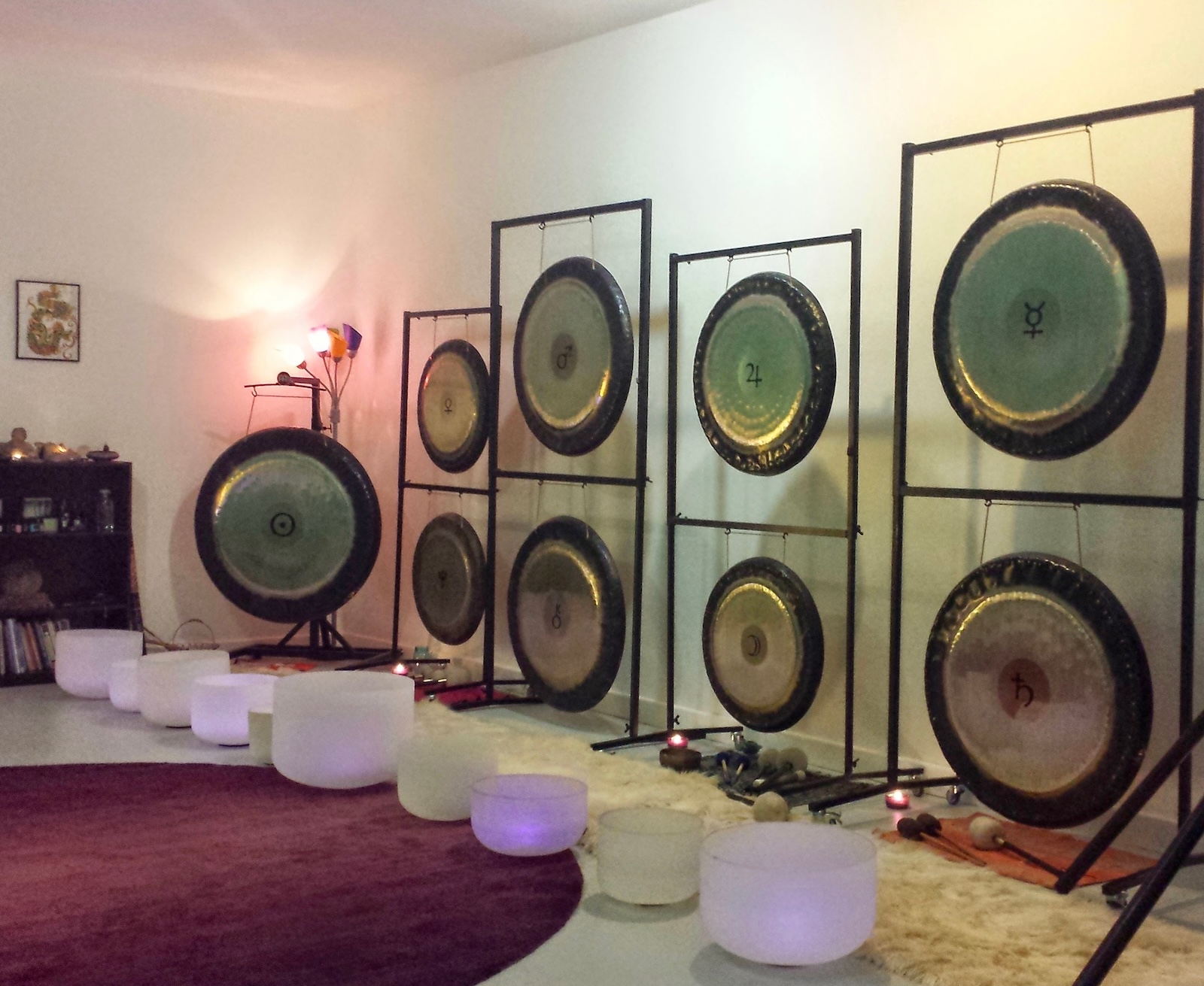 The Soundbath Center Los Angeles Gong Wall